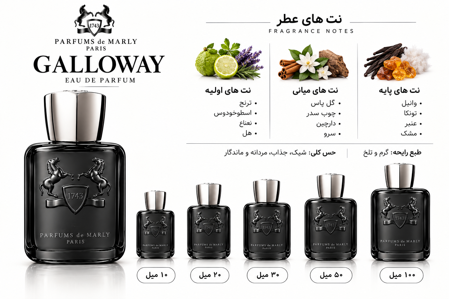 عطر مارلی گلووی✅️حجم شیشه از ۱۰میل تا ۱۰۰میل